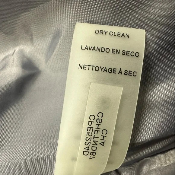 Calvin Klein Dark Gray 1 Button Front Blazer Jacket 3 Faux Pockets Womens 10P - Picture 12 of 13